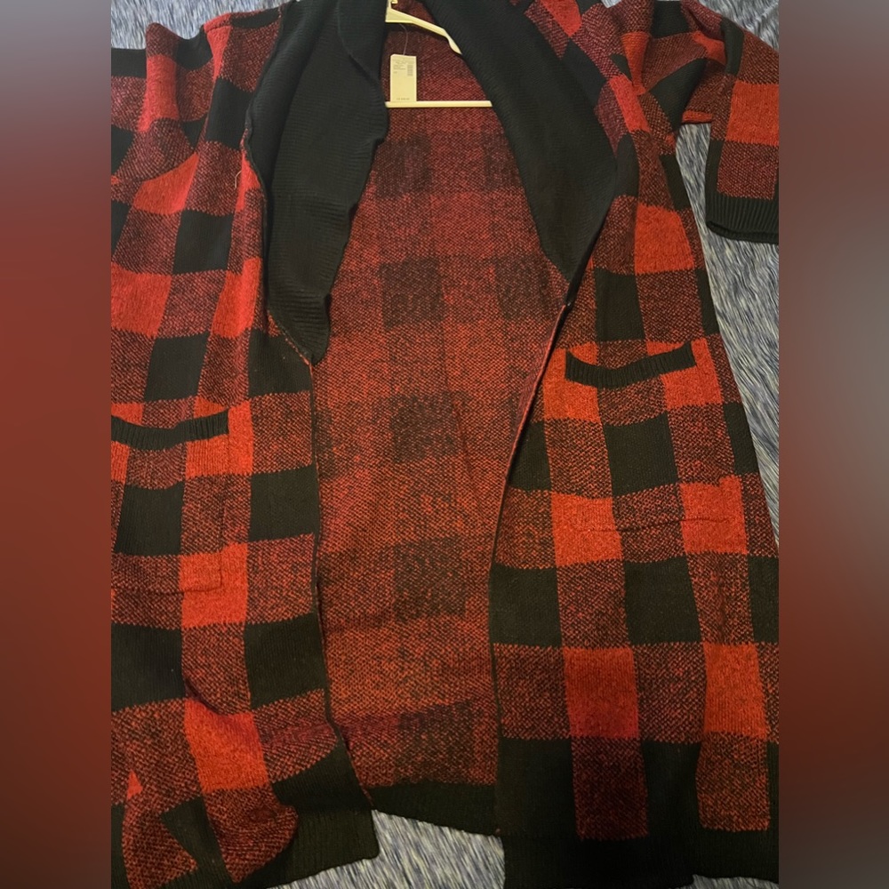 NWT Maurices size 2x buffalo plaid sweater